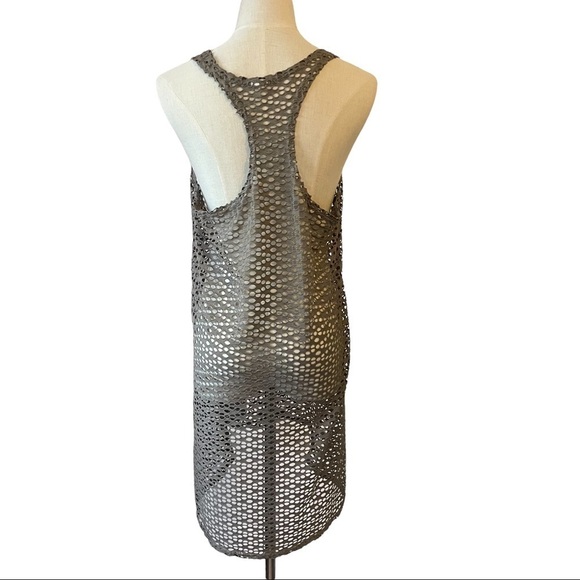 Swimsuit  beach coverup racerback midi high low dress with cutout design - Picture 4 of 5